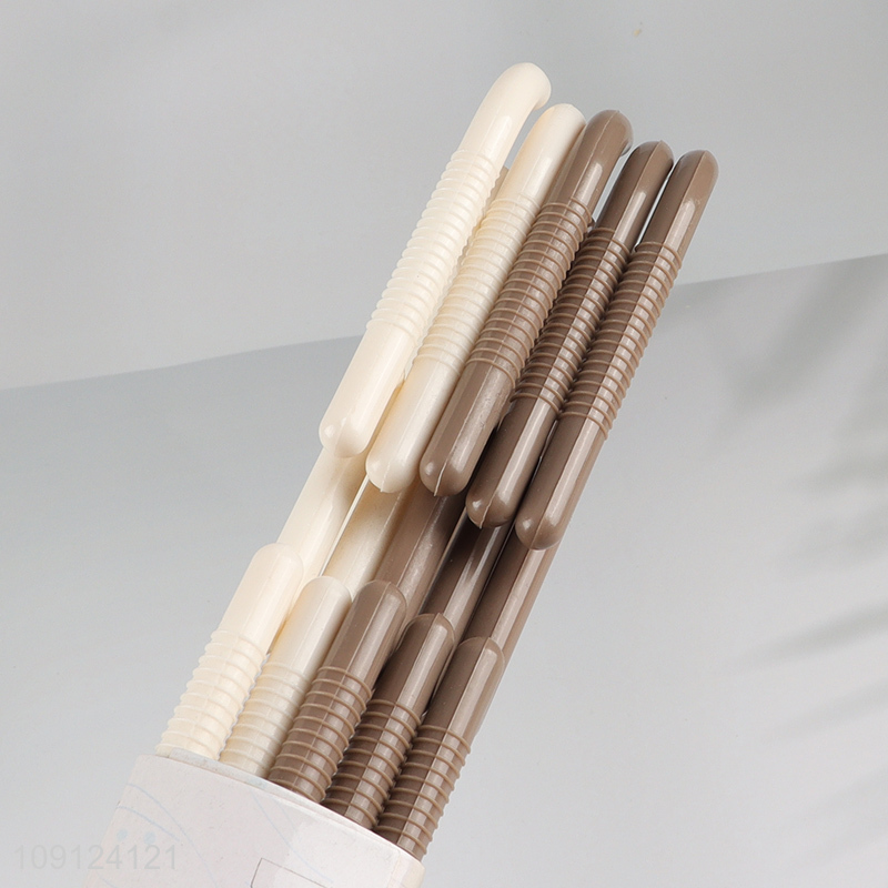 High Quality 5PCS Durable Heavy Duty Anti-Slip Plastic Clothes Hangers