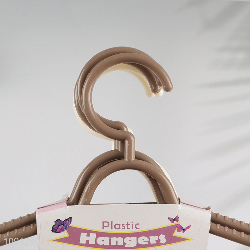 New Arrival 6PCS Clothes Hangers Durable Non-Slip Plastic Clothes Hangers