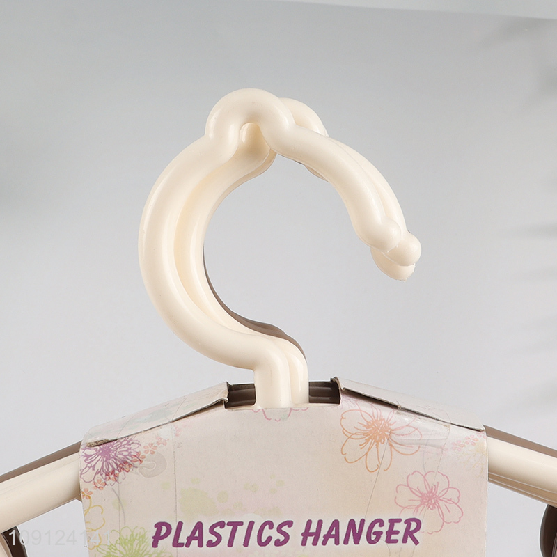 Promotional 5PCS Plastic Clothes Hangers Heavy Duty Coat Jacket Hangers