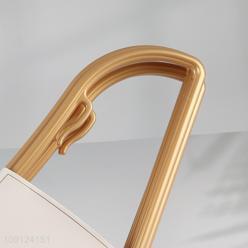 China Supplier 5PCS Thick Plastic Clothes Hangers Durable Clothes Hangers