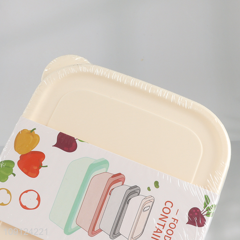 Promotional 3PCS  Plastic Food Storage Containers Leakproof Meal Prep Containers