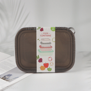 Hot Selling 2 Pieces Food Grade Plastic Food Storage Containers with Lids