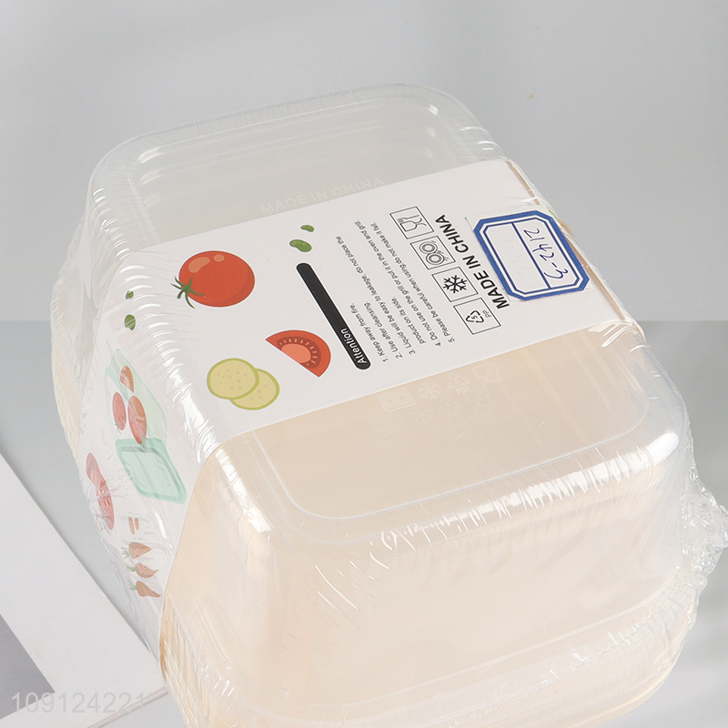 Promotional 3PCS  Plastic Food Storage Containers Leakproof Meal Prep Containers
