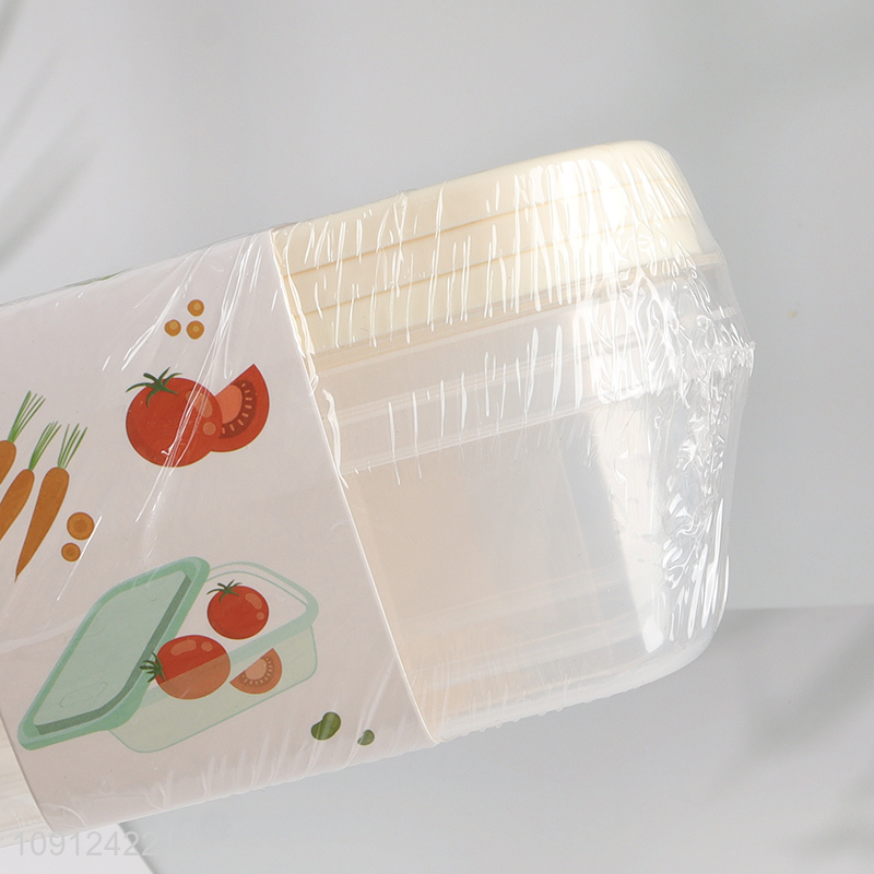 Promotional 3PCS  Plastic Food Storage Containers Leakproof Meal Prep Containers