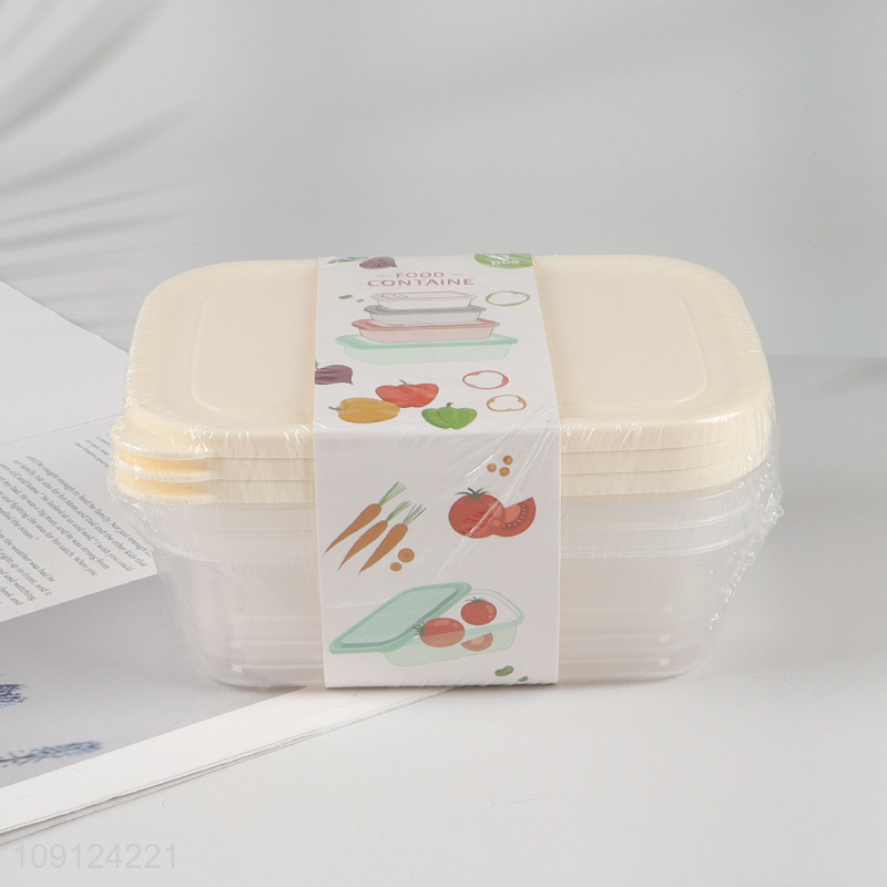 Promotional 3PCS  Plastic Food Storage Containers Leakproof Meal Prep Containers