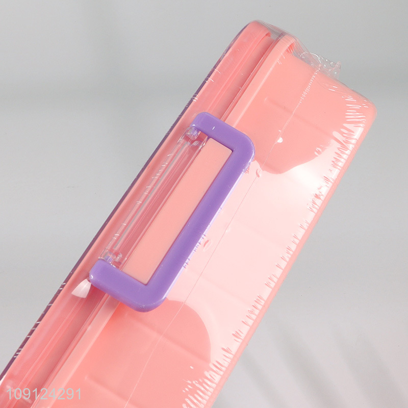 High Quality Plastic Bento Lunch Box Lunch Container with Spoon & Sauce Box