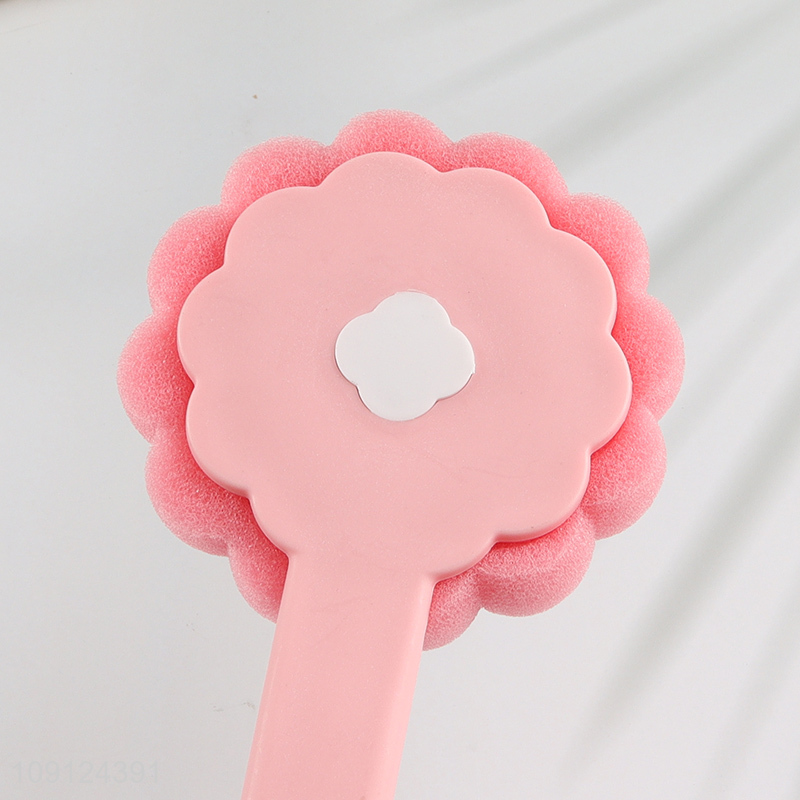 Good Quality Single Sided Sponge Bath Brush Body Scrubber for Shower