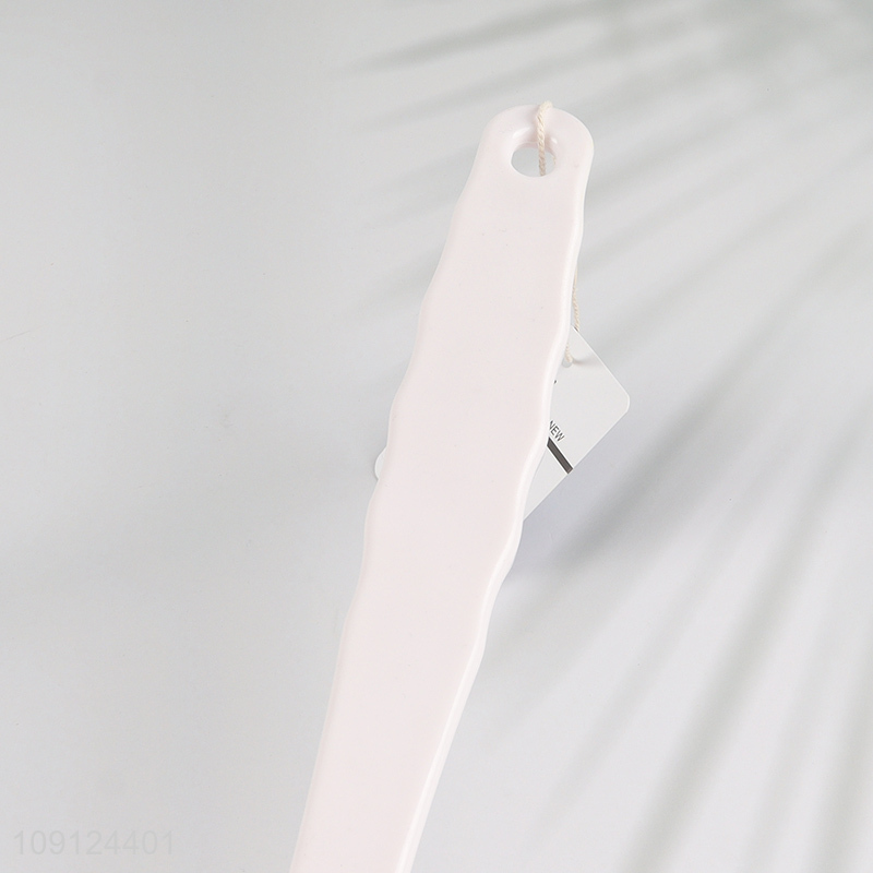 Wholesale Single Sided Shower Sponge Brush Bath Brush with Curved Handle