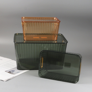 High Quality Luxury Plastic Storage Box Multipurpose Storage Bin with Lid
