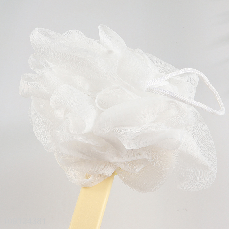 Hot Selling Double Sided Bath Brush Back Scrubber with Curved Long Handle