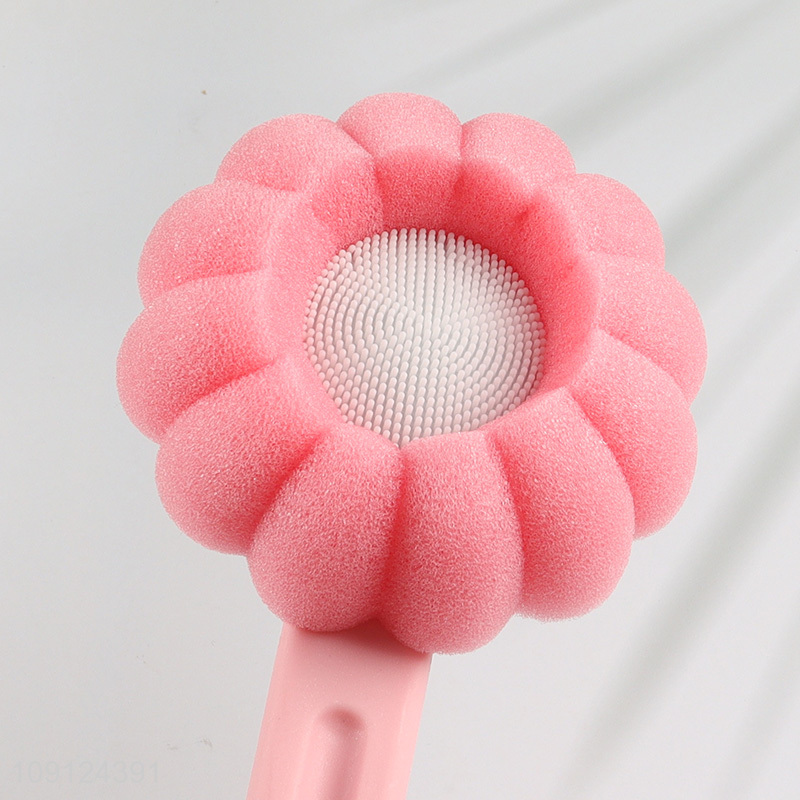 Good Quality Single Sided Sponge Bath Brush Body Scrubber for Shower