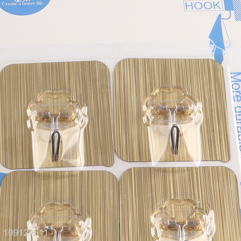 China Imports 6PCS Wall Hanging Hooks Strong Adhesive Hooks for Hanging