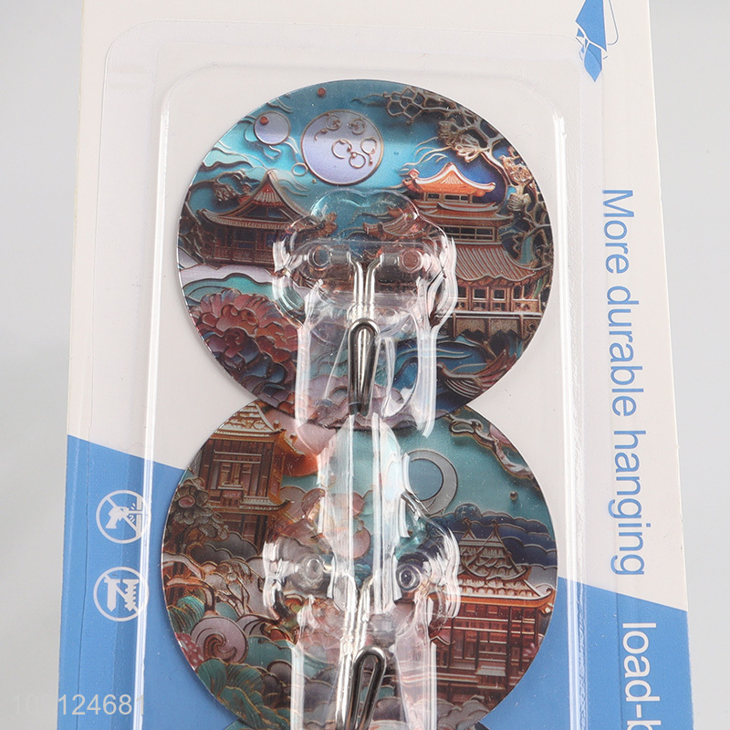 New Arrival 3PCS Wall Mounted Hooks Adhesive Hooks for Kitchen Bathroom