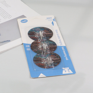 New Arrival 3PCS Wall Mounted Hooks Adhesive Hooks for Kitchen Bathroom