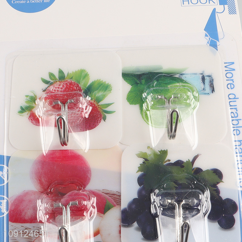 Good Quality 6PCS Wall Hanging Towel Hooks Waterproof Oilproof Adhesive Hooks