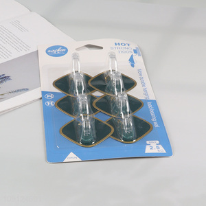 Good Quality 6PCS Wall Mounted Hooks Heavy Duty Adhesive Towel Hooks