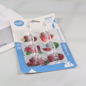 Factory Supply 6PCS Wall Mounted Hooks Adhesive Towel Hooks for Hanging