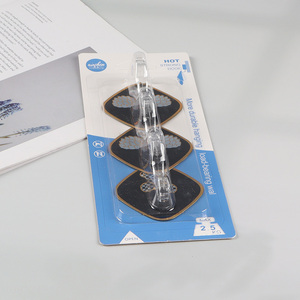 High Quality 3PCS Heavy Duty Wall Hanging Hooks Sticky Hooks for Bathroom