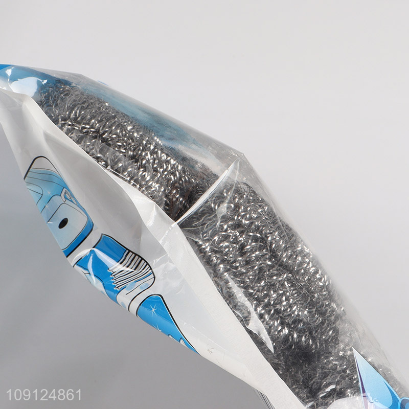 Good Quality 6 Pack Stainless Steel Wool Scrubber Dish Scrubber for Pots Pans