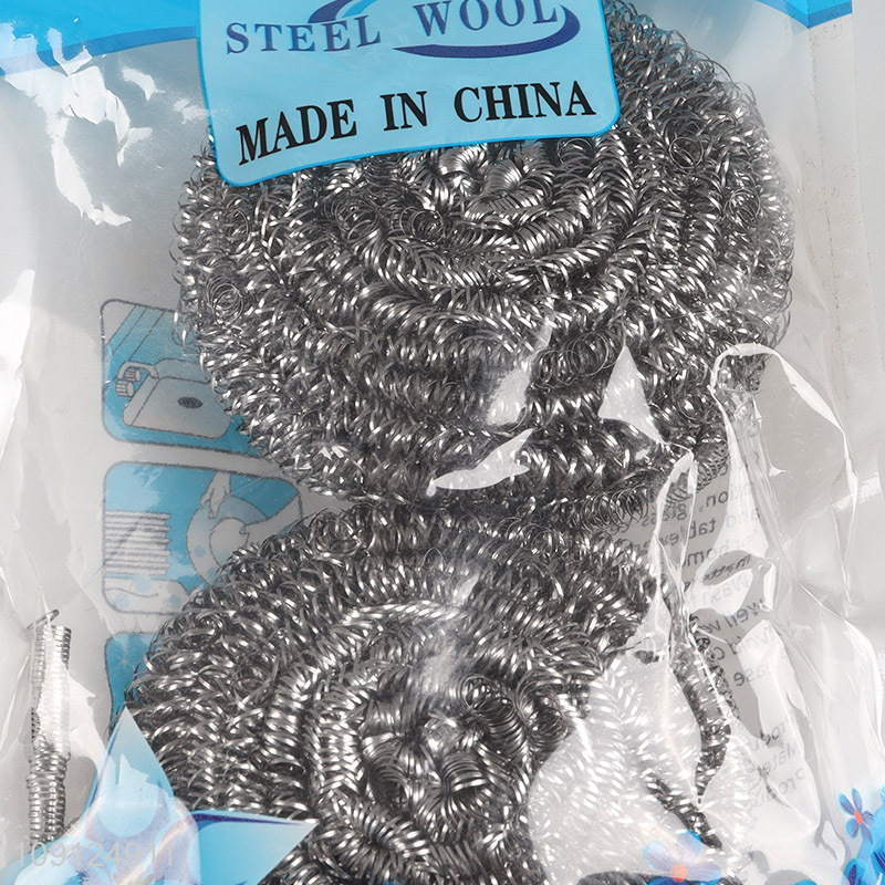 New Arrival 20 Pack Steel Wool Scrubber Dish Scrubber for Kitchen Cleaning