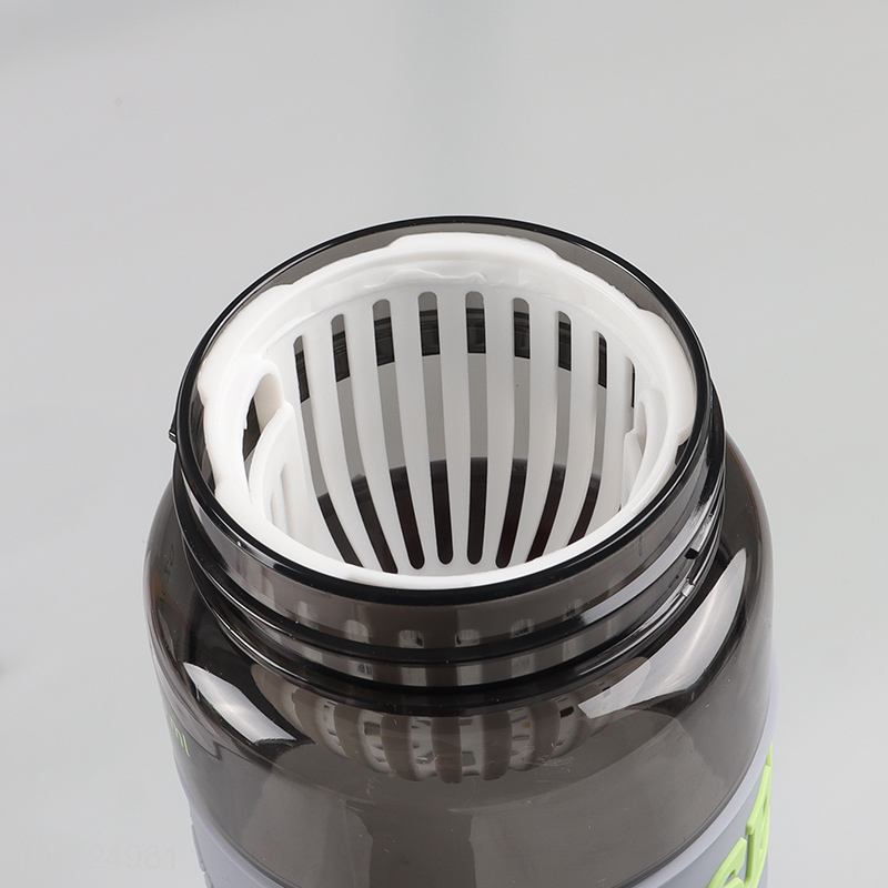 China Imports 690 790ML Plastic Water Bottle with Flip Top Lid & Tea Filter