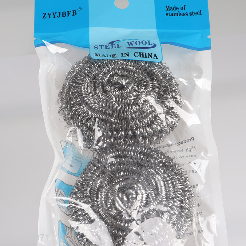 Factory Price 3 Pack Steel Wool Scrubber for Pot Pan Dish Washing Cleaning