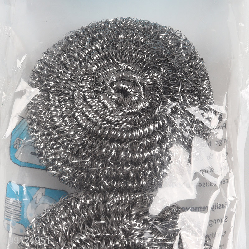 New Product 3 Pack Heavy Duty Steel Wool Scrubbers Stainless Steel Scrubbers
