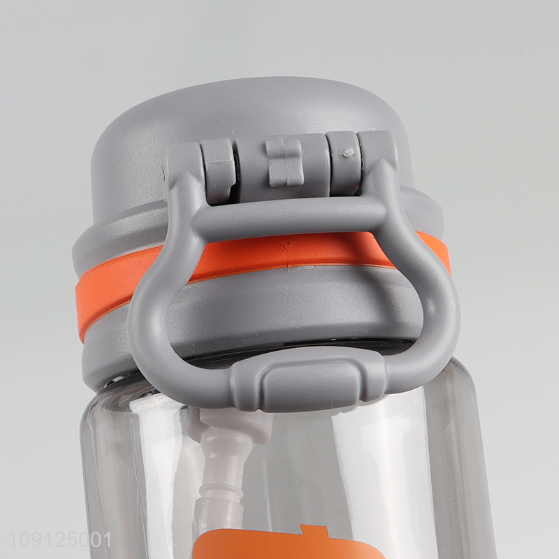 Wholesale 680 800ML Leak Proof Plastic Water bottle with Flip Top Lid & Straw