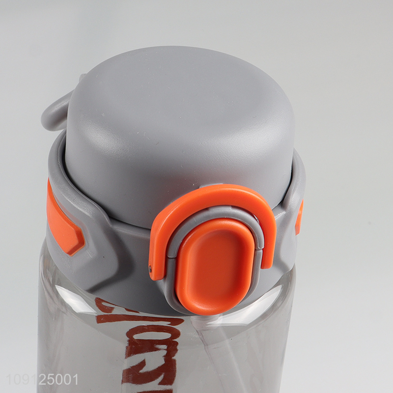 Wholesale 680 800ML Leak Proof Plastic Water bottle with Flip Top Lid & Straw