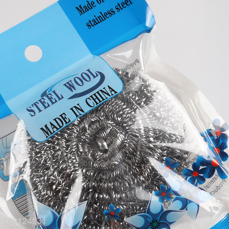 China Imports Heavy Duty Steel Wool Scrubber for Cleaning Dishes Kitchen Sink