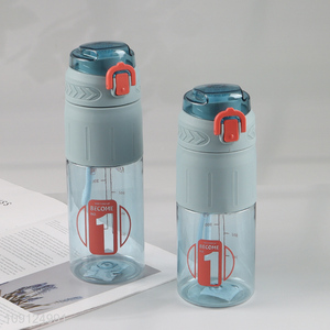 Factory Supply 580 680ML Plastic Water Bottle with Flip Top Lid & & Tea Filter