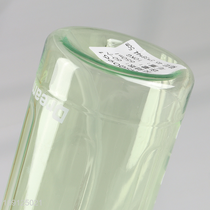 Hot Selling 650 750ML Portable Leak Proof Plastic Sports Water Bottle with Straw