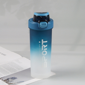 Wholesale 700ML Plastic Sports Water Bottle with Leak Proof Flip Top Lid & Straw