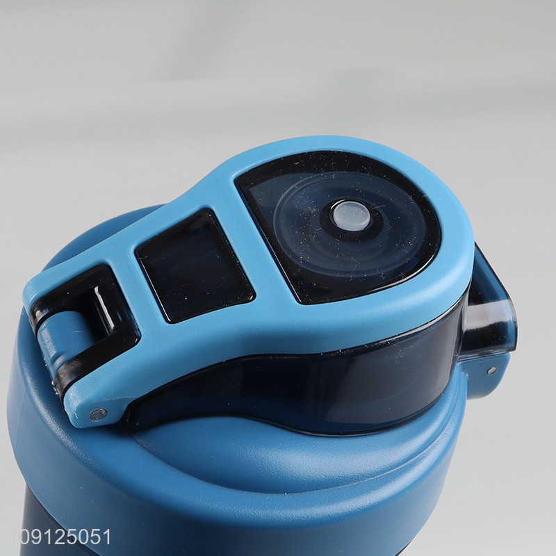 Wholesale 700ML Plastic Sports Water Bottle with Leak Proof Flip Top Lid & Straw