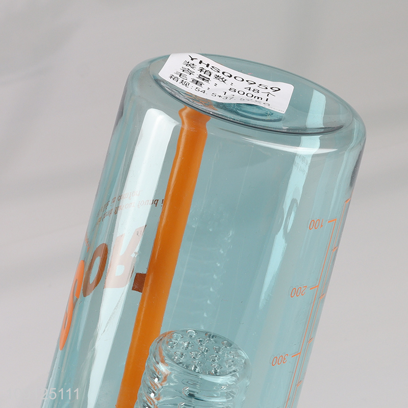 Factory Supply 800ML Leak Proof Plastic Sports Water Bottle with Tea Infuser