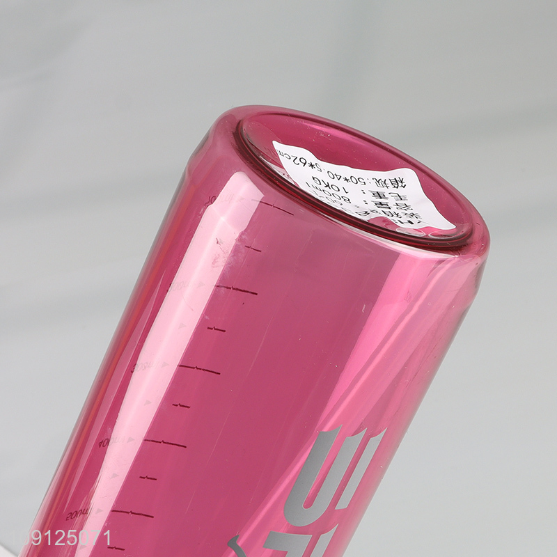 New Product 800ML Durable Plastic Sports Water Bottle with Straw for Men Women