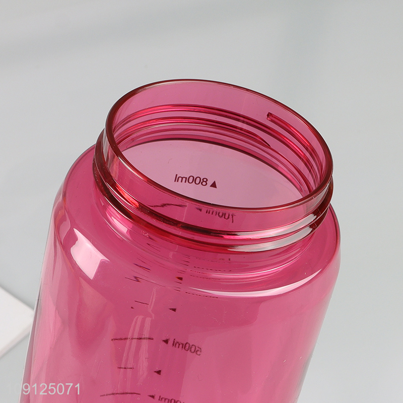 New Product 800ML Durable Plastic Sports Water Bottle with Straw for Men Women