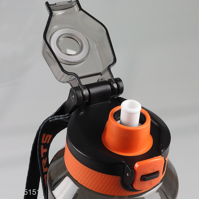 Hot Sale 1100ML Portable Plastic Water Bottle with Straw for Gym Fitness Office