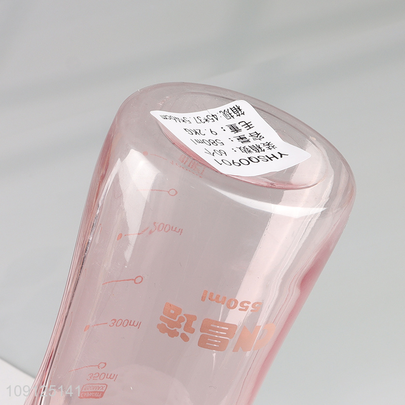 Factory Supply 580ML Reusable Plastic Water Bottle with Flip Top & Tea Filter