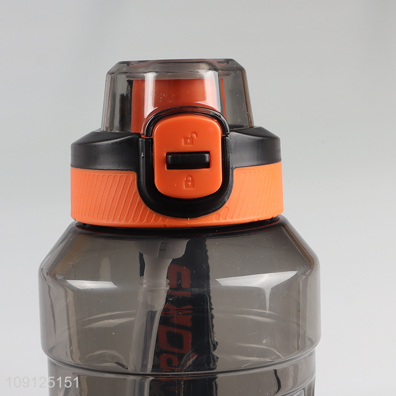 Hot Sale 1100ML Portable Plastic Water Bottle with Straw for Gym Fitness Office