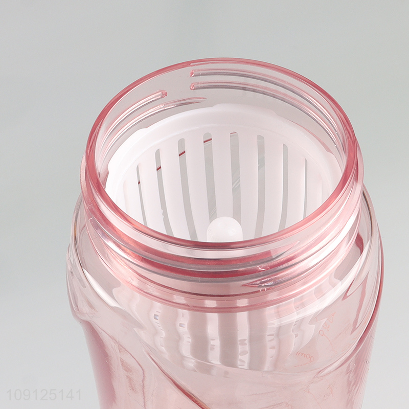 Factory Supply 580ML Reusable Plastic Water Bottle with Flip Top & Tea Filter