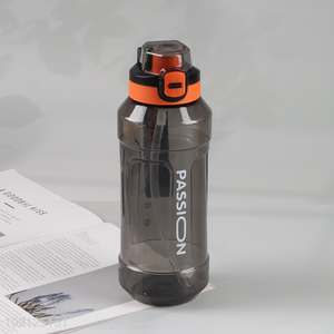 Hot Sale 1100ML Portable Plastic Water Bottle with Straw for Gym Fitness Office