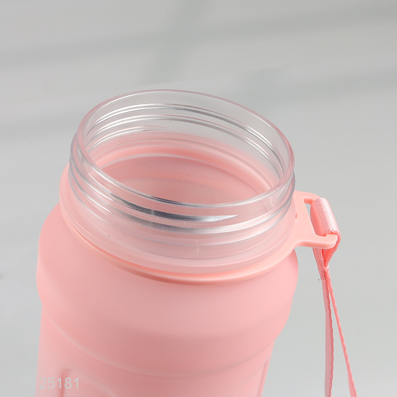 China Imports 700ML Plastic Sports Water Bottle with Spout Lid & Carry Handle