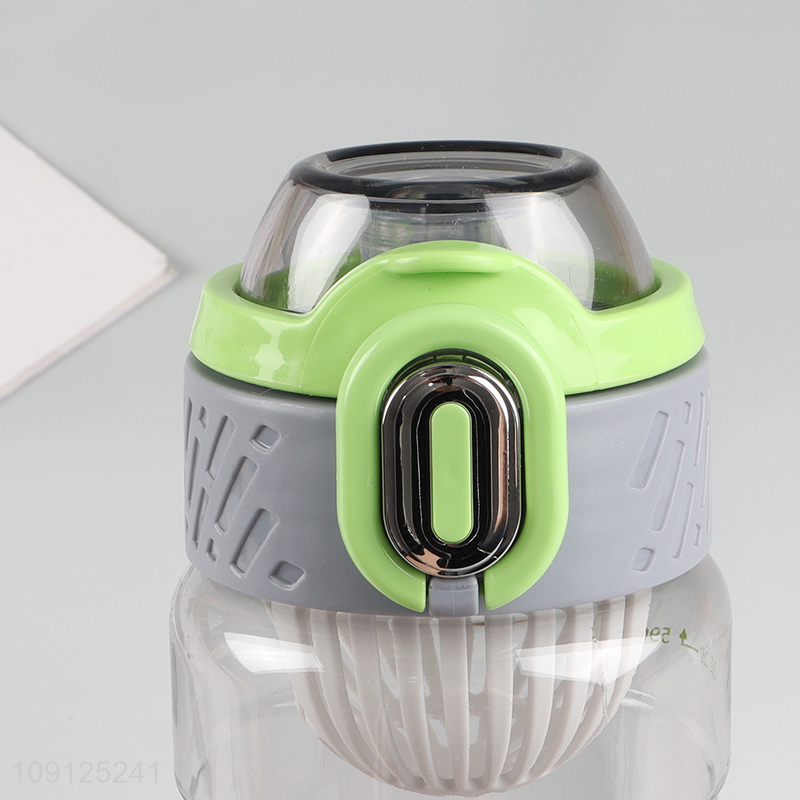 New Arrival 590ML Portable Plastic Water Bottle with Tea Filter & Flip Top Lid