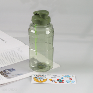 Good Quality 550ML Portable Reusable Plastic Water Bottle with Cartoon Stickers