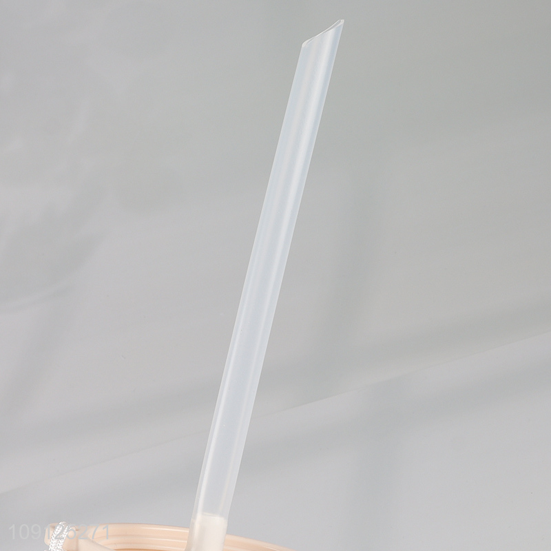 Popular Product 780ML Reusable Plastic Water Bottle with Silicone Straw & Handle