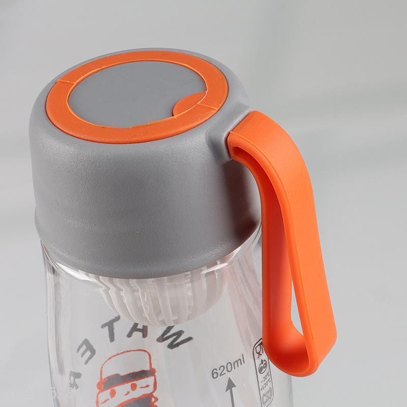 Online Wholesale 620ML Leak Proof Plastic Water Bottle with Tea Filter & Handle