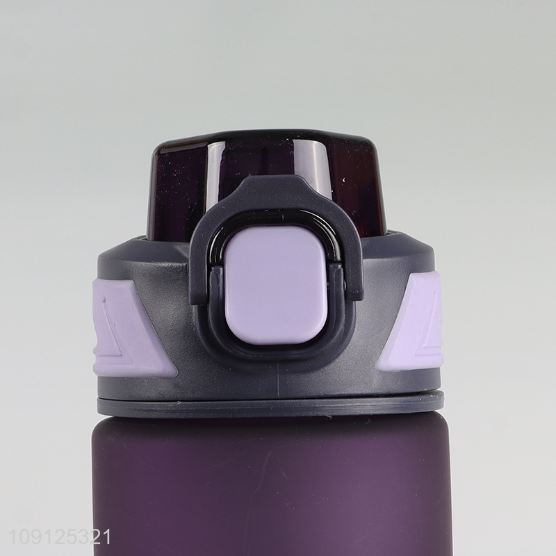 Wholesale 500ML Flip Top Water Bottle Plastic Sports Water Bottle with Handle