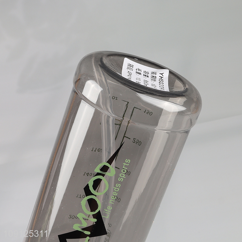 New Arrival 860ML Flip Top Water Bottle Plastic Sports Water Bottle with Straw