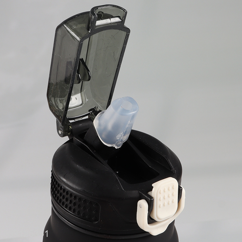 High Quality 700ML Leak Proof Plastic Sports Water Bottle with Flip Lid & Straw